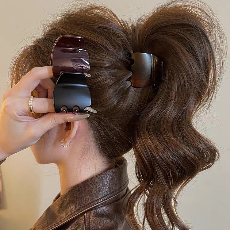 2025 New high ponytail Fixing wonder, hair clip, women's high-end shark clip, back of the head hair clip, hair accessory details Picture