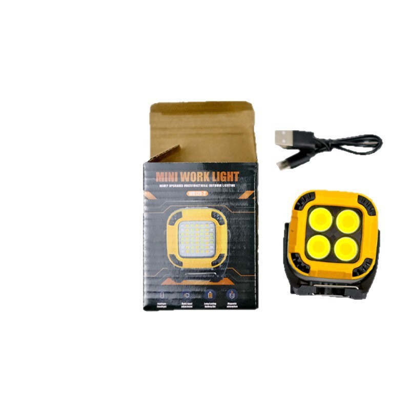 Cross-border all-scenario work light, four-speed adjustment, 360° rotating light, strong magnetic adsorption, outdoor camping light, maintenance light Item Picture