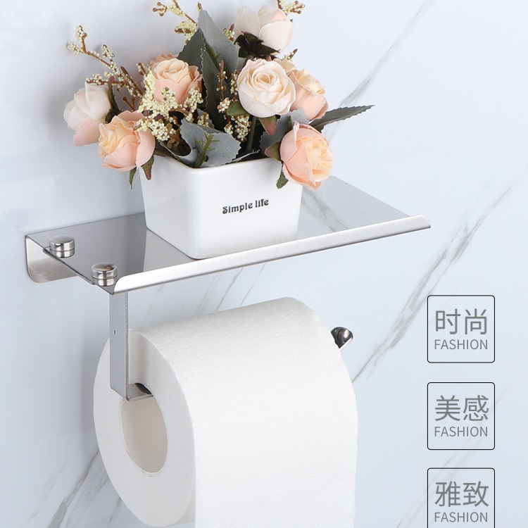 不锈钢卫生间厕所壁挂式抽纸架 洗手间卷纸置物架 浴室纸巾盒批发
