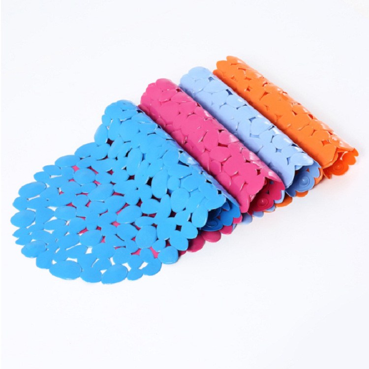 源头厂家贝壳石头防滑浴室垫PVC卫生间防滑垫浴缸防滑脚垫细节图