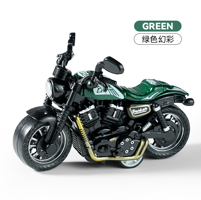 Cross-border children's toys, alloy rebound motorcycle simulation car models, keychains, pendants, gifts, claw dolls, presents Application Scenario