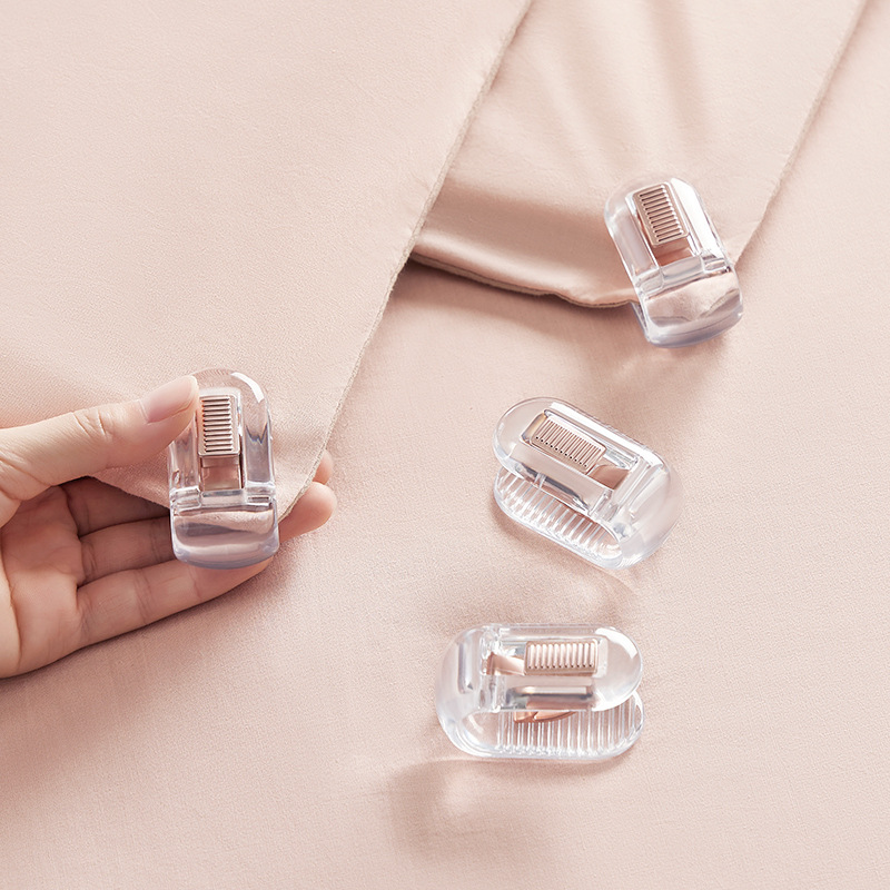 Quilt holder, bed sheet, quilt cover, quilt cover clip, anti-slip and anti-run quilt, needle-free safety clip, cotton quilt transparent fixing buckle Specification image