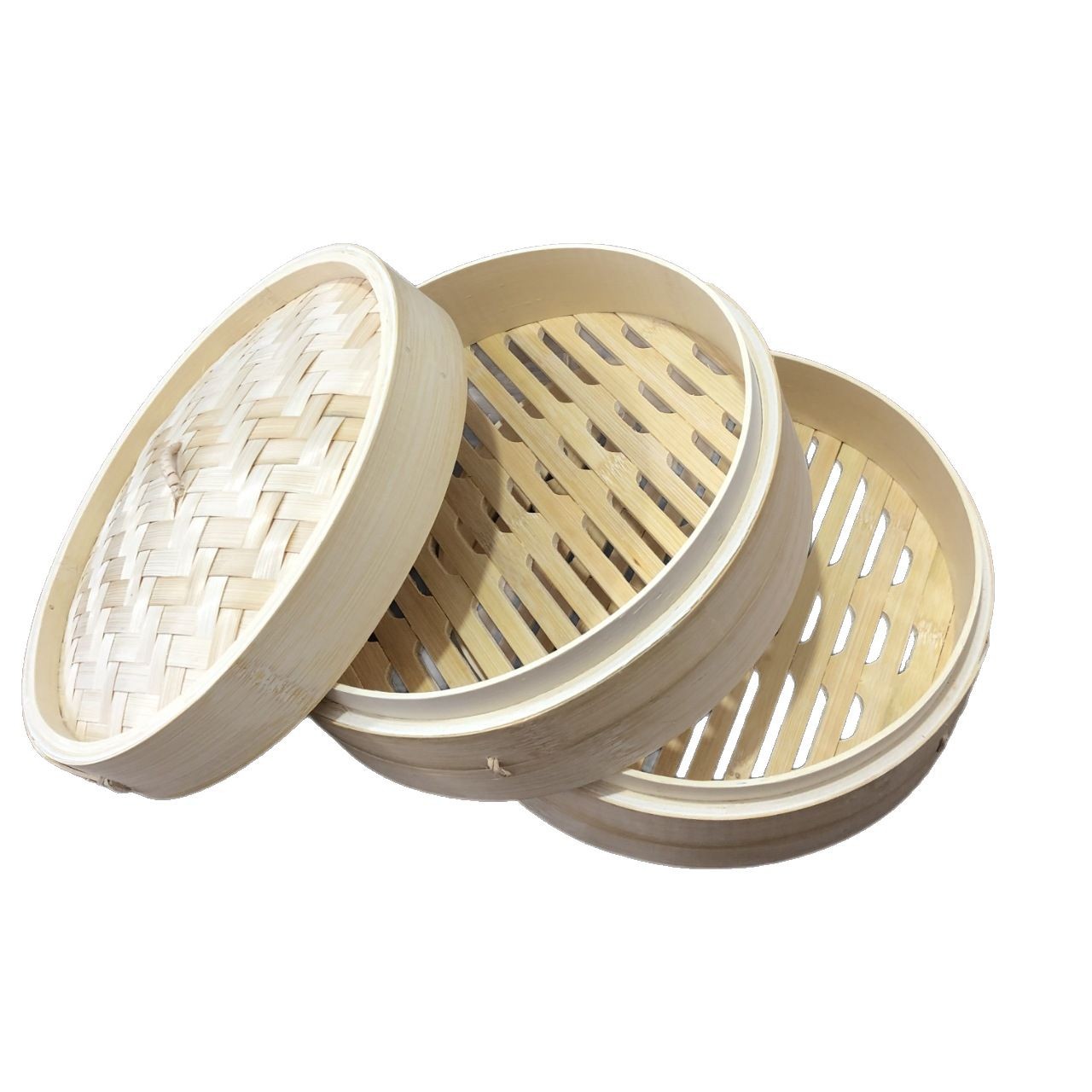 Bamboo steamers, bamboo steamers for steaming buns and dumplings, bulk wholesale, customizable sizes available Application Scenario