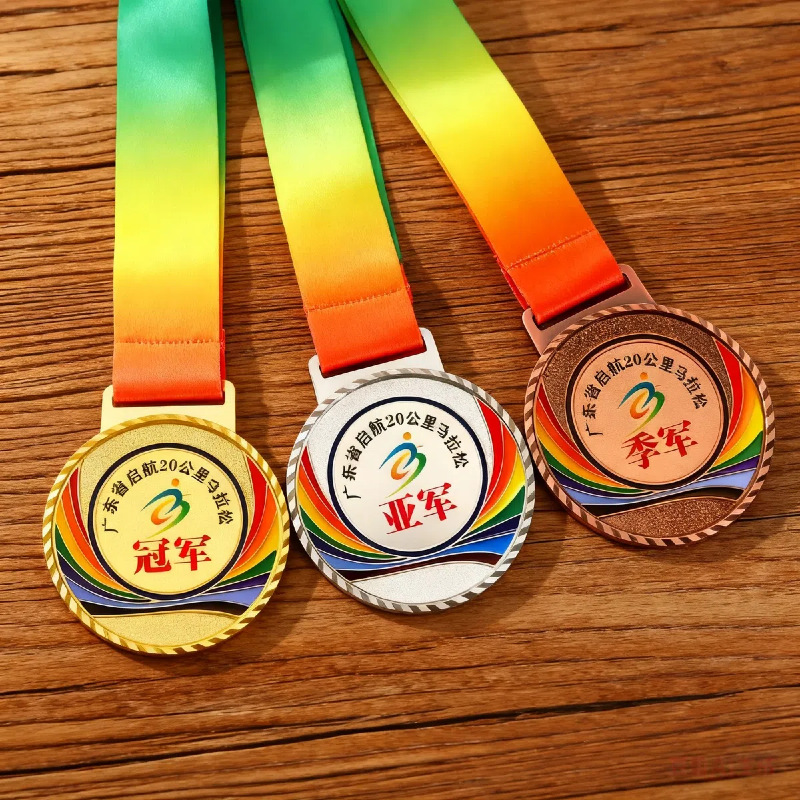 Factory direct supply of zinc alloy metal nameplates, marathon, football, badminton sports event MEDALS, competition nameplates, universal sports meeting metal MEDALS, competition nameplates, bronze MEDALS, marathon MEDALS, custom medal production log Application Scenario