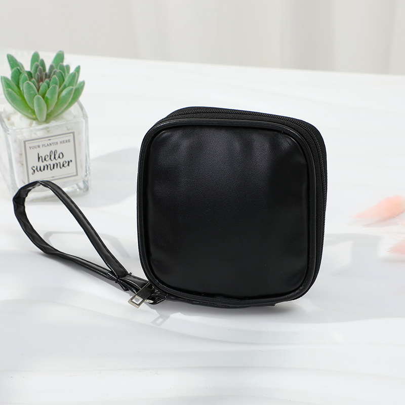 Mini headphone case with high appearance level, PU skin-friendly digital storage case, waterproof portable data cable case, selling well across borders Specification image