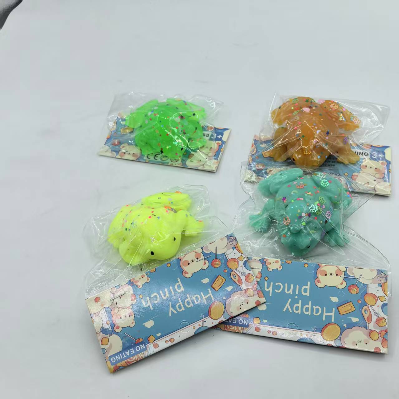 New type of card head simulation mother and child frog Pinching fun stress-relieving toy factory direct sales Item Picture