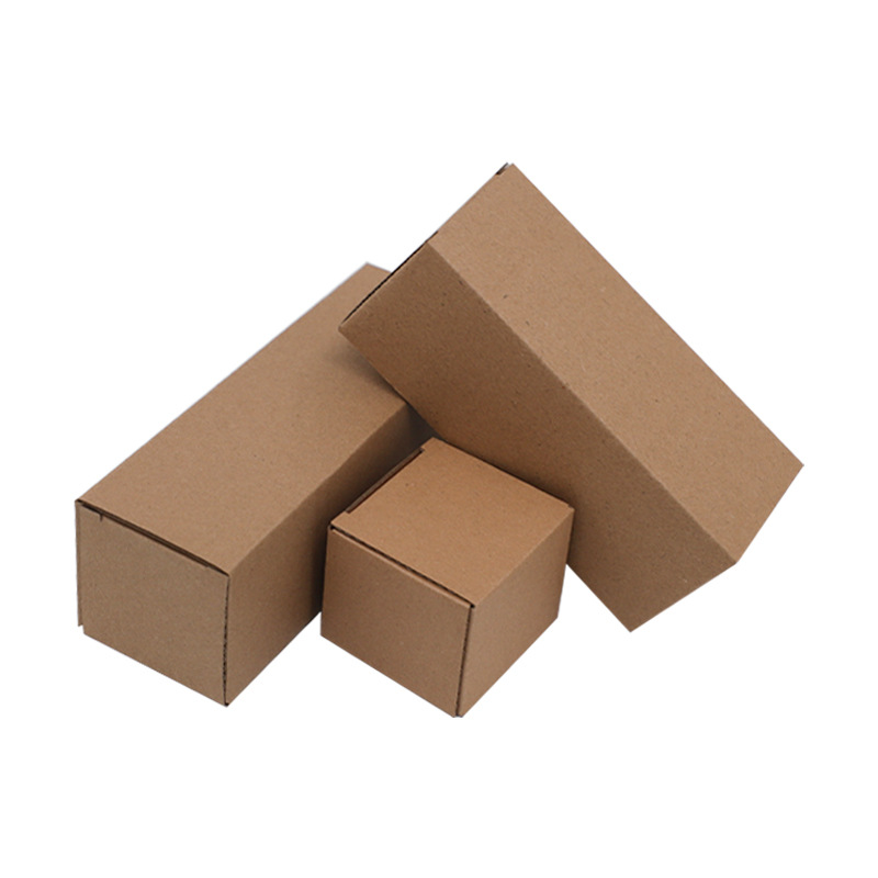 In-stock thickened three-layer kraft paper box, 2MM kraft corrugated box packaging box, hardware battery electronic accessories packaging Item Picture