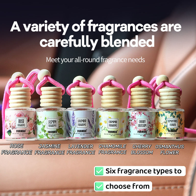 【跨境专供】FORMBO车载香薰清新花香淡香小巧汽车香薰挂件批发产品图