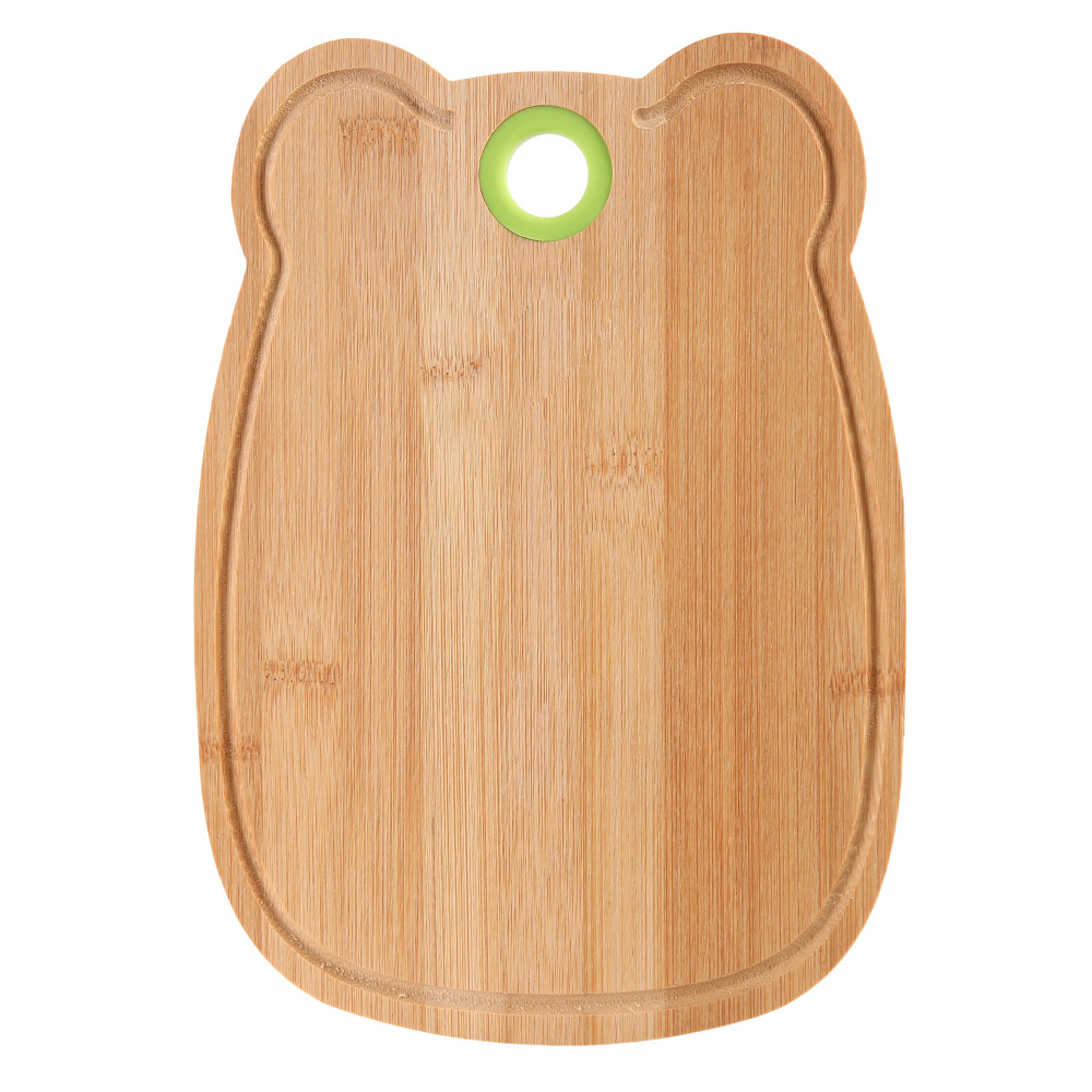 A 1cm household bear cutting board with antibacterial and anti-mold properties, thickened and easy to clean. Both sides can be used as kitchen perforated cutting boards Item Picture