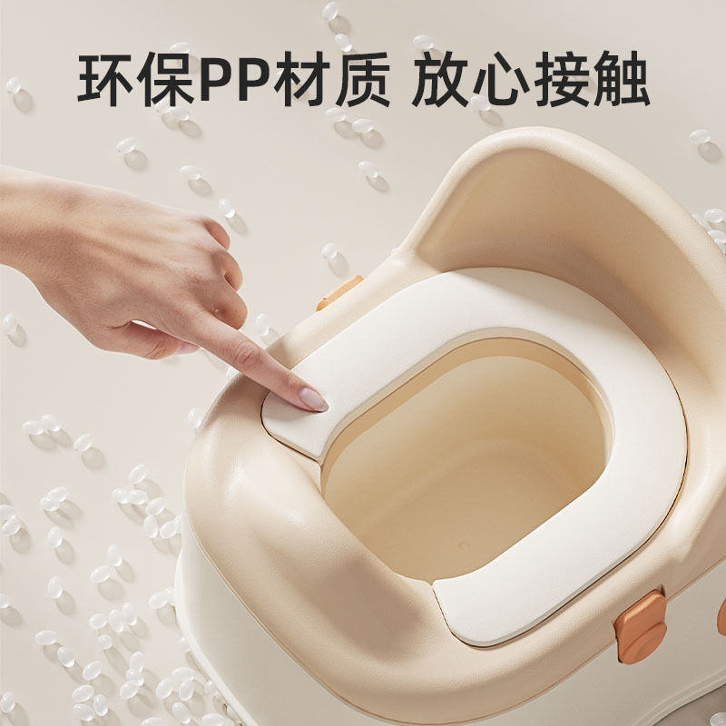 Three-in-one multi-functional children's toilet, splash-proof small toilet for boys and girls, infant and toddler toilet training footstool Specification image