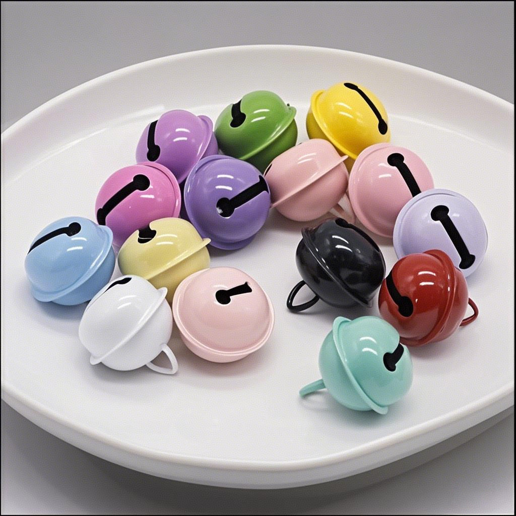 DIY colorful little bells, accessories, keychains, materials, pendants, pet candies, 14-22mm doll bells