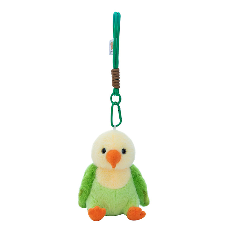 Cross-border wholesale of simulated bird and parrot plush toys, sparrow palm treasures, children's dolls, ground promotion, mallard pendants Item Picture