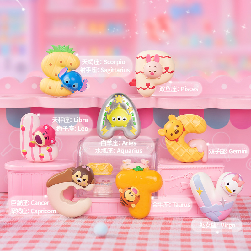 字母冰箱贴盲袋迪士尼TSUM TSUM可爱手办桌面萌粒磁吸摆件盲盒细节图