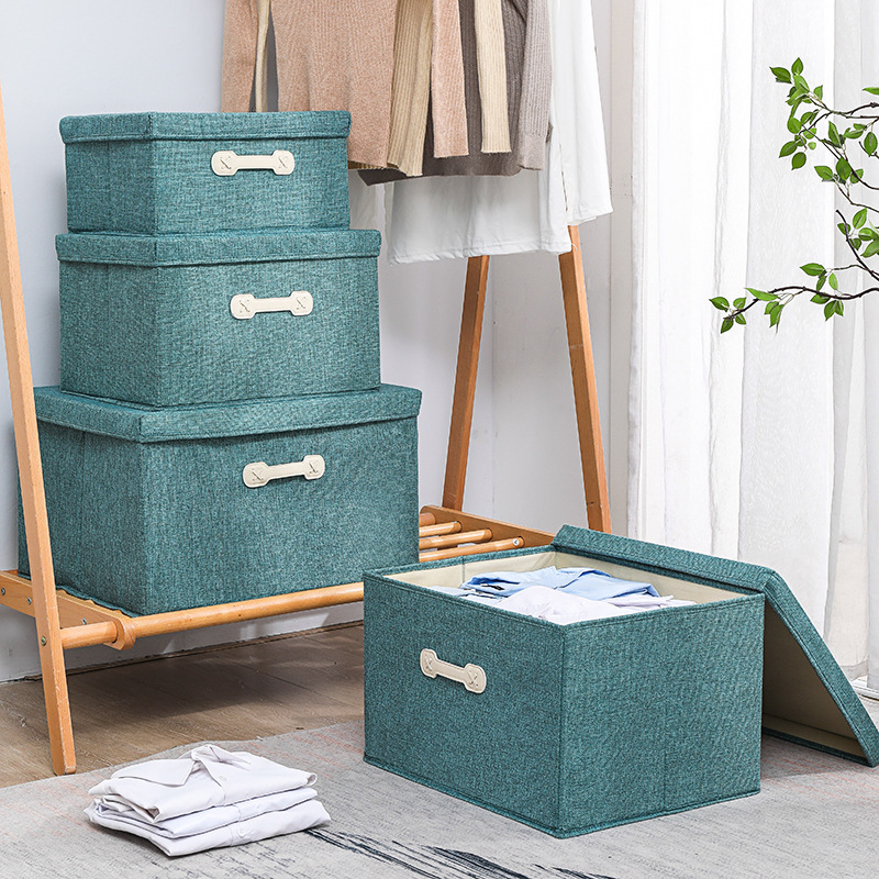 Dust-proof clothing storage box, foldable fabric storage box, drawer-type wardrobe storage box, household storage and organization box details Picture