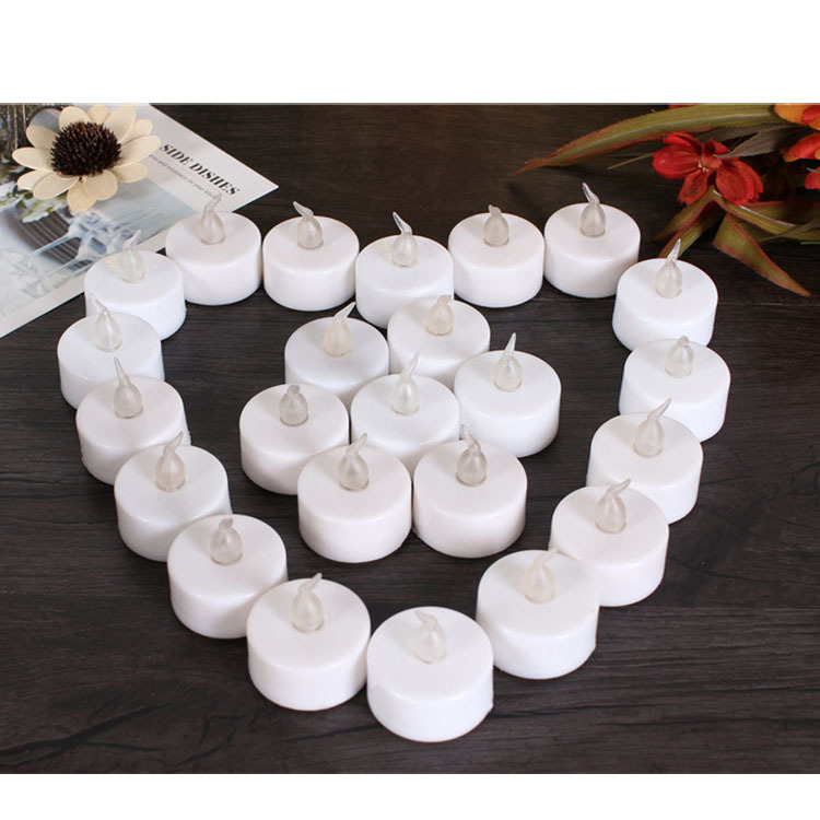 Cross-border craft small tea wax led candle electronic candle lamp CR2032 Birthday party scene decoration props Application Scenario