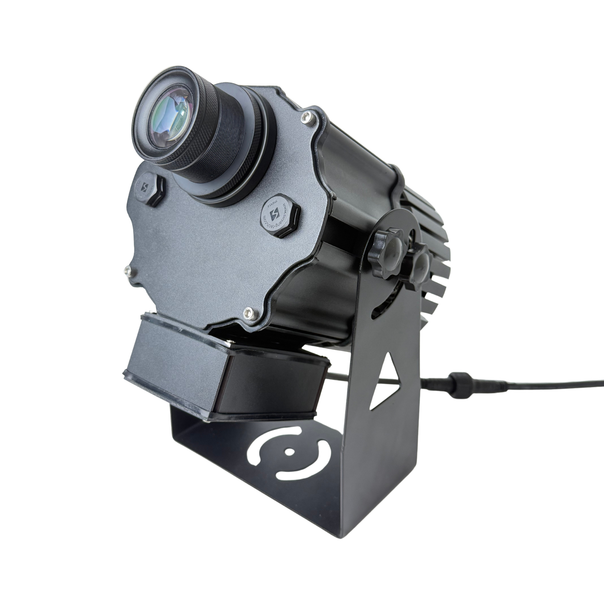 200W waterproof dynamic rotary logo light, outdoor high-definition pattern and text projection equipment, commercial exhibition brand logo lighting fixtures, special equipment for advertising and traffic diversion projection in popular street areas Item Picture