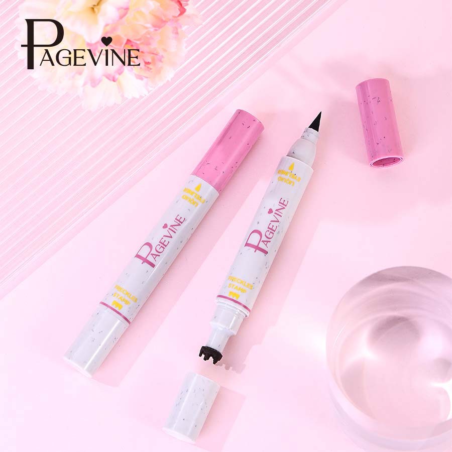 PAGE VINE Cross-border Double-headed eyeliner Liquid Pen Freckle Pen, a bestseller in foreign trade, waterproof and long-lasting spot spot pen eyeliner liquid details Picture