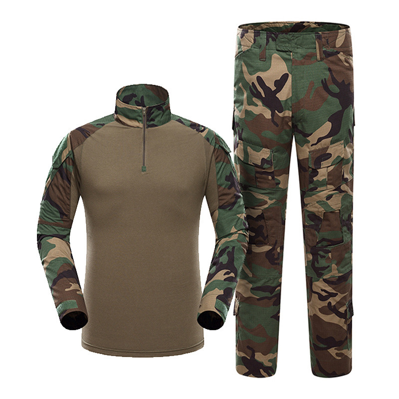 G2 Battle Frog Suit Camouflage Uniform set for men, long-sleeved American MC camouflage Outdoor Frog Training suit, tactical suit for cross-border details Picture
