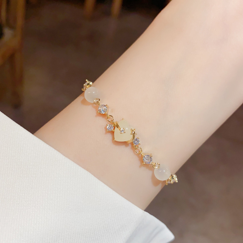 手链/手串/手链女/沙金/端午红绳细节图