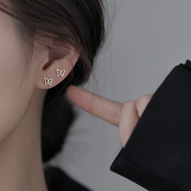 S925 Silver Ear Stud earrings for women's ear piercings, a new bestseller in 2025 with a niche design. The ear bone stud earrings exude a sense of high-end quality details Picture