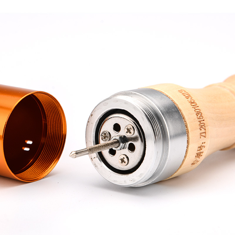 玉石艾灸棒 美容院脸部桃花灸按摩手握式滚动温灸棒批发艾灸棒白底实物图