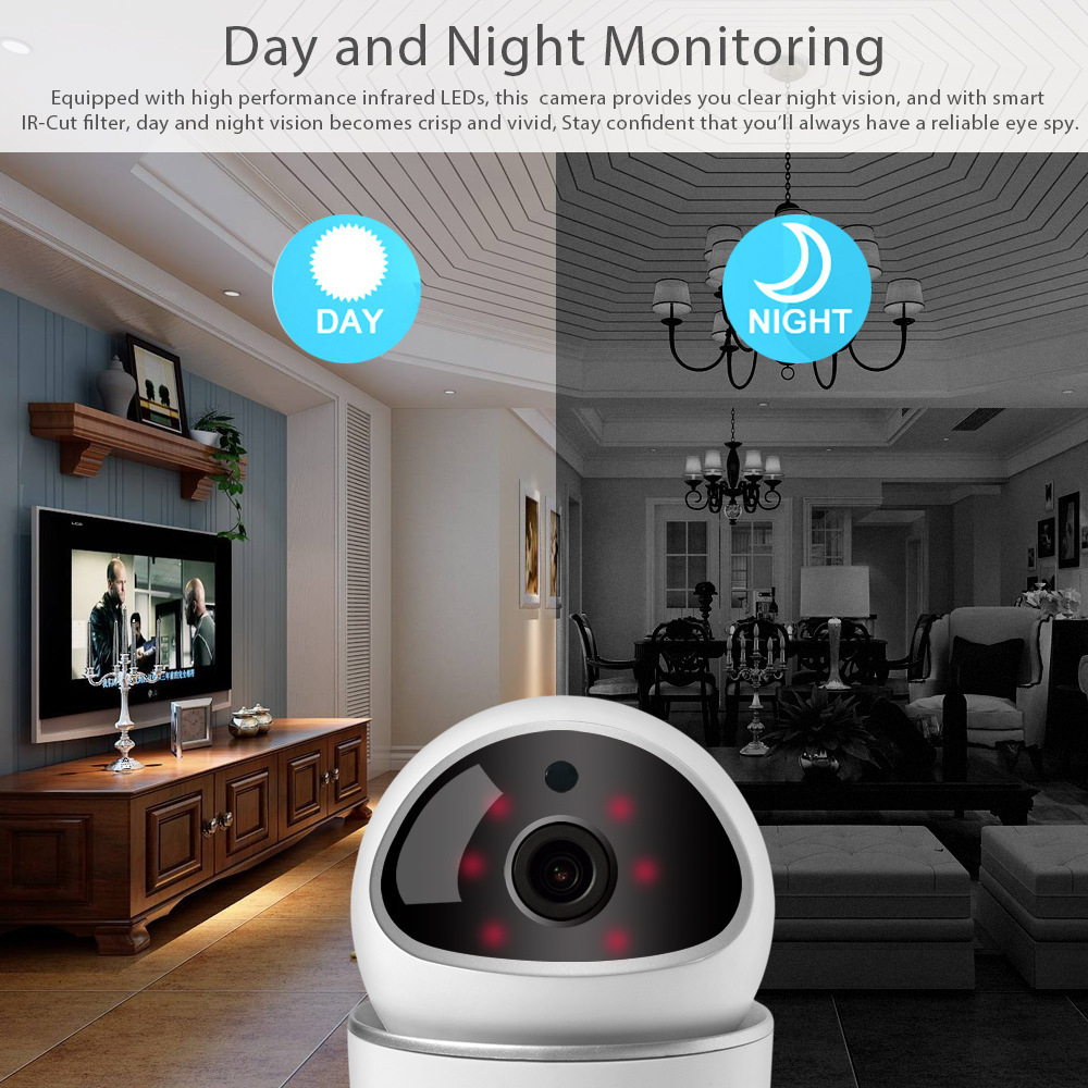 TUYA Smart Remote Cloud Storage Camera, high-definition swing head Small U camera, indoor home monitor Specification image