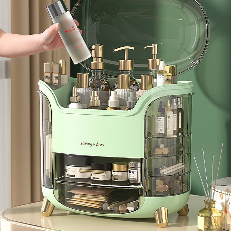 The multi-functional cosmetics storage box, home desktop organization box, storage rack, cosmetics shelving rack, and storage box are simple and practical Application Scenario