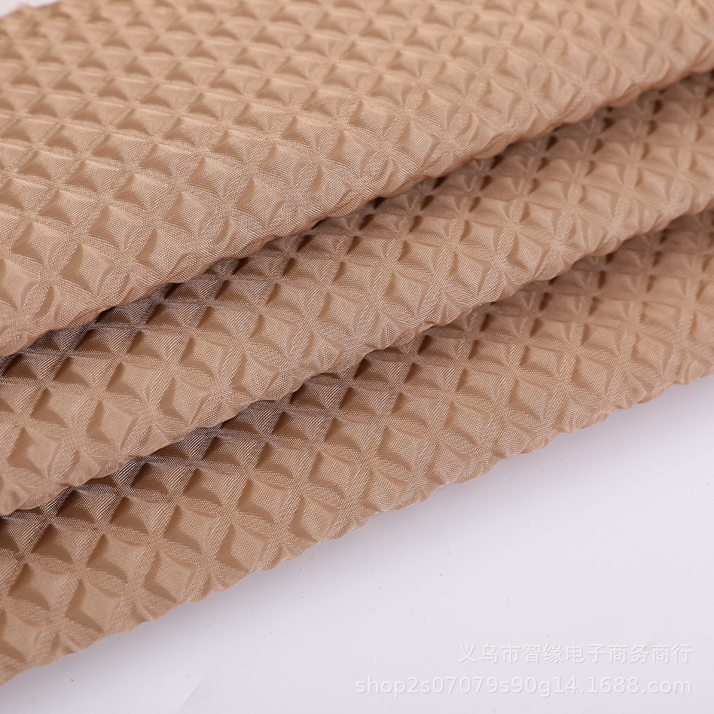 Three-dimensional square embossed bubble fabric, flower packaging materials, luggage, sleeves, headwear, accessories, double-layer bubble wrinkled fabric, composite fabric Specification image
