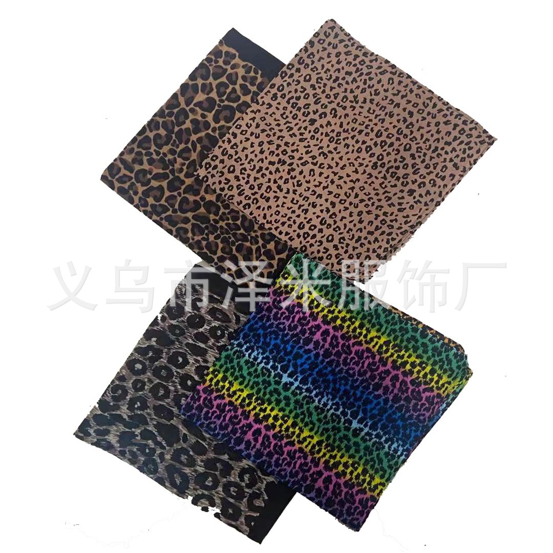 纯棉头巾 hip hop嘻哈街舞虎纹动物纹bandana豹纹方巾批发