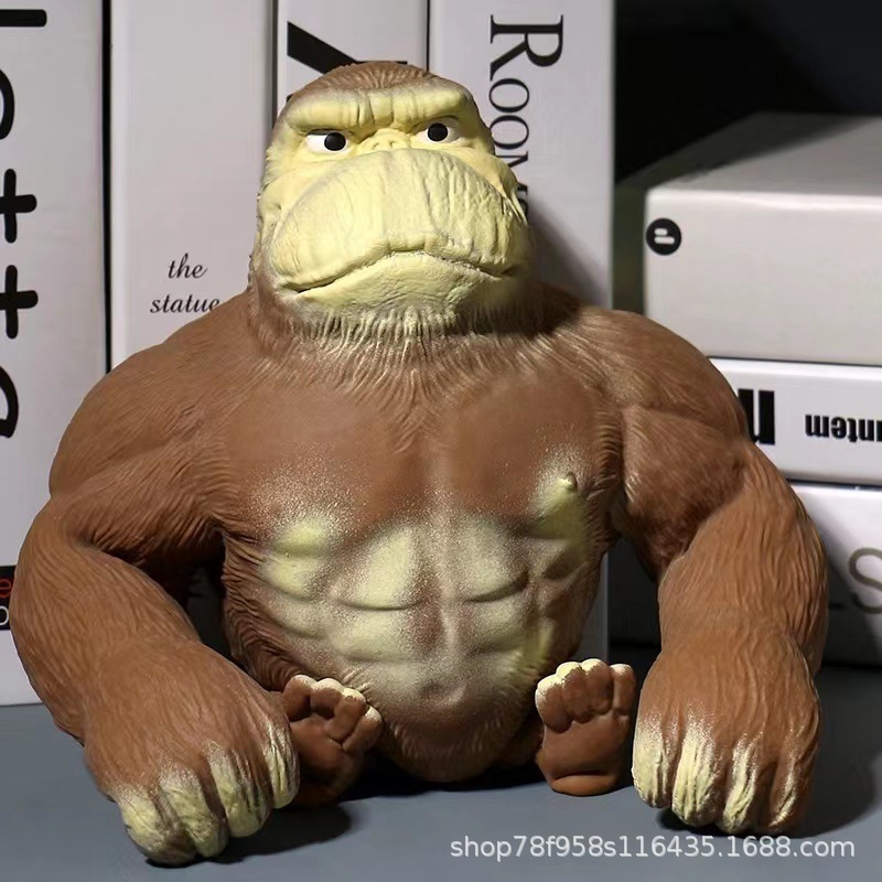 The stress-relieving gorilla toy, Douyin Internet celebrity Mr. Wang, is a creative stress-relieving tool that can be released through Pinecle. It's a funny and venting monkey Specification image