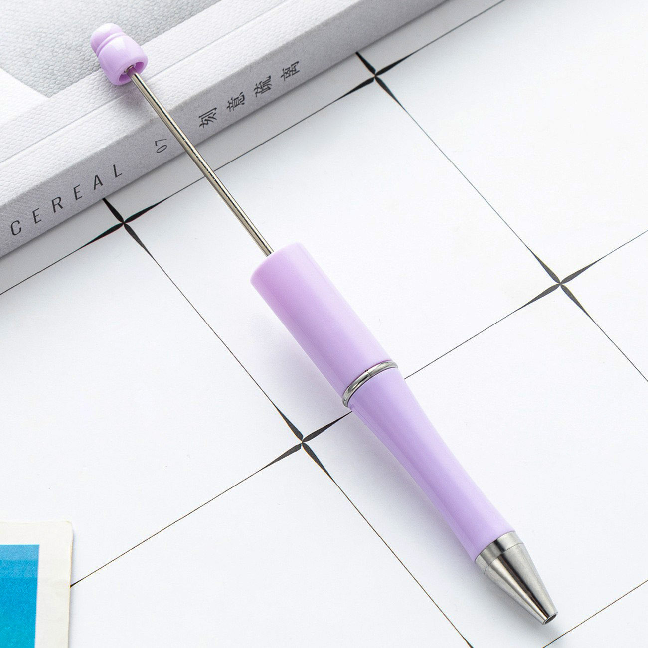【 Macaron Color Series 】 Fresh And Girlish Color Series Diy Handcrafted Beaded Ballpoint Pen Barrel Wholesale Application Scenario