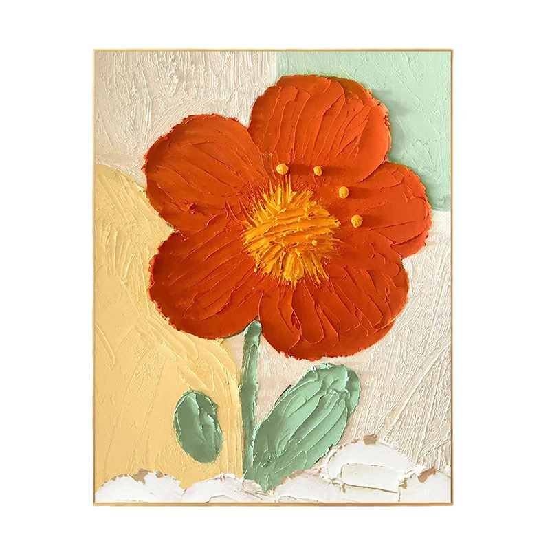 玄关挂画走廊客厅装饰画ins奶油风肌理高级壁画卧室桌面摆画摆件白底实物图