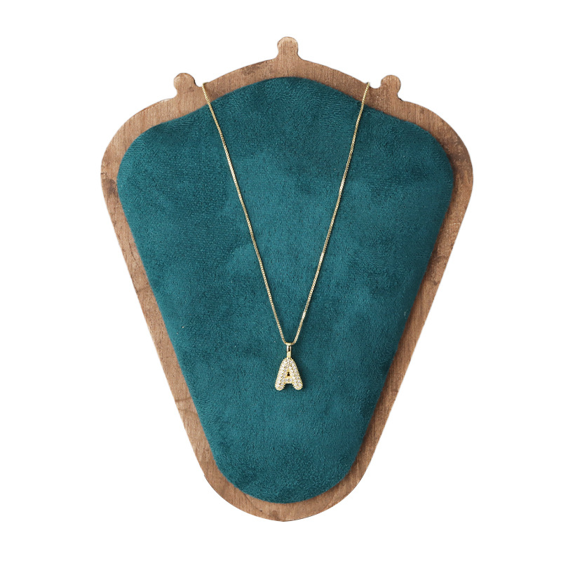 Honglu Cross-border's new fashionable and versatile balloon bubble letter pendant, a hip-hop accessory featuring 26 English letters Item Picture