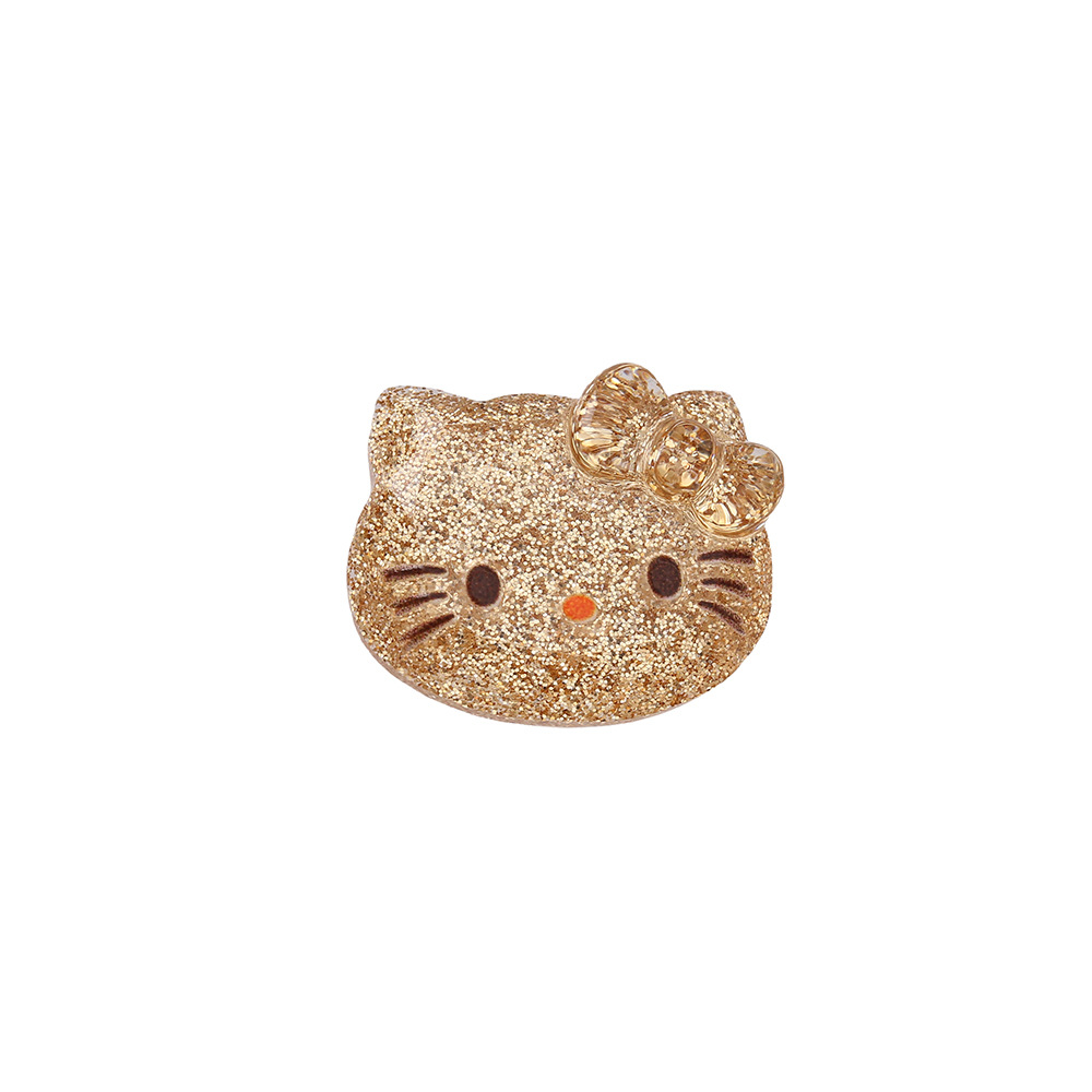 New cartoon glitter epoxy resin AB glue accessories, little cat five-pointed star patch, DIY phone case, hair accessory, headband material Item Picture