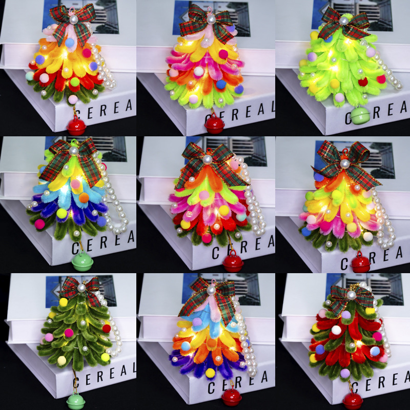 【 Handmade Twisty Stick Christmas Tree Pendant 】 Bag pendant, car decoration, hot sale at night market stalls, wholesale available details Picture
