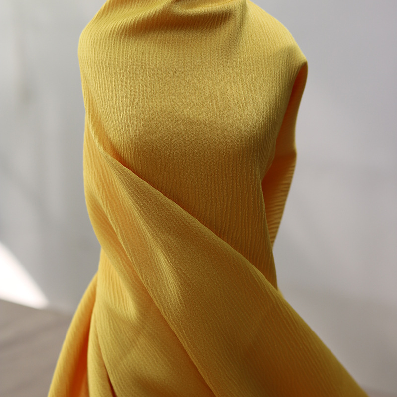 现货时尚纹路缎面玉米绉面料纬弹垂感佳顺滑上衣衬衫连衣裙布料产品图