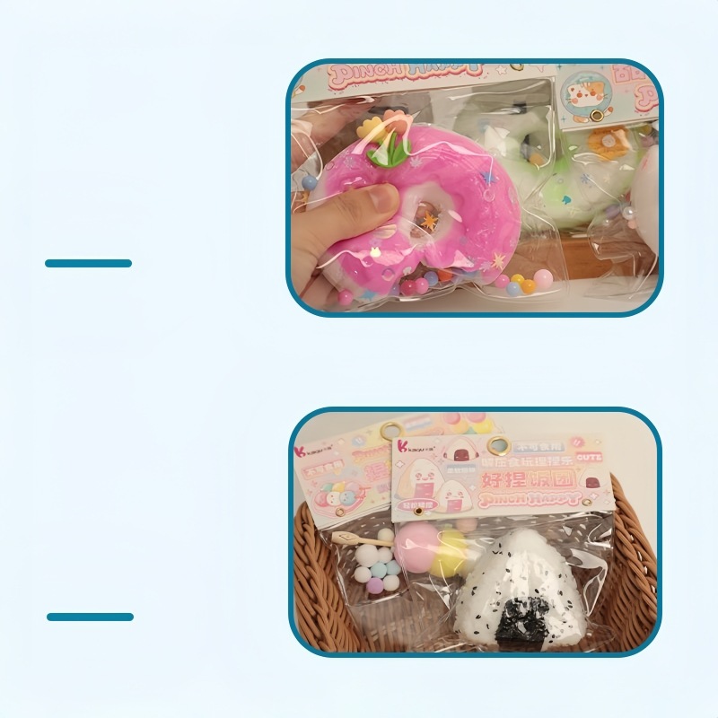 Burger Kneading Fun Simulation Food Play Stress-relieving Toy Release Bread tpr Xiaohongshu's same stress-relieving toy Application Scenario