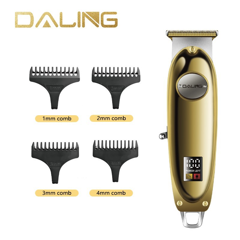 DALING 0012 electric hair clipper, electric clipper for cutting hair, rechargeable electric clipper for shaving head, LED digital display Specification image