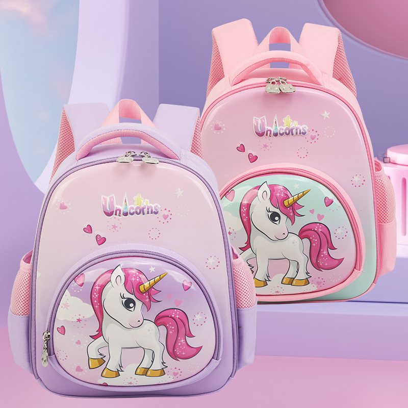 大尾猫幼儿园卡通可爱双肩包，男童女童耐磨耐脏轻便大容量书包