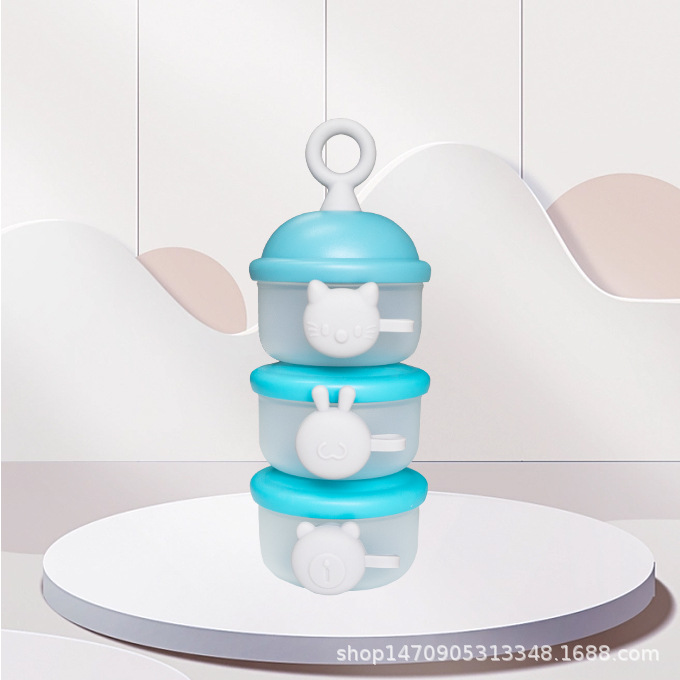 The manufacturer wholesals three-layer portable outdoor milk powder boxes and baby food packaging and storage boxes Application Scenario