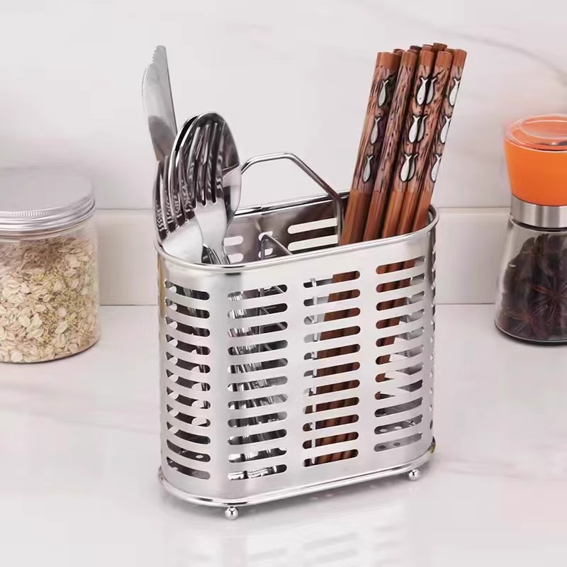 304 stainless steel chopstick holder wall-mounted kitchen chopstick storage box, chopstick cage, high-end new household chopsticks qxq details Picture