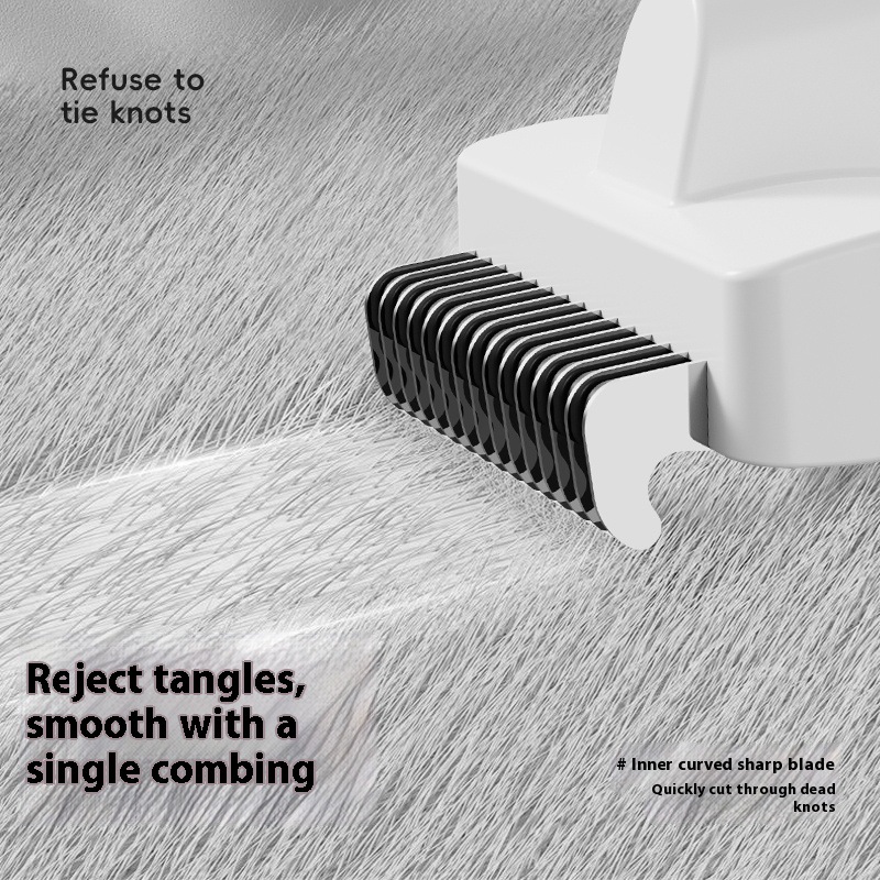 Factory wholesale open-knot combs, pet combs for removing floating hair, non-knotted golden retriever pet combs, and open-knot pet combs Application Scenario