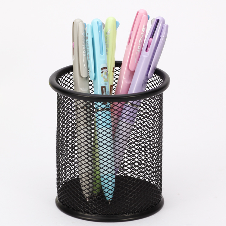 Student 3-color ballpoint pen press plastic 0.5 multi-color ballpoint pen Flower Language 5161 Ballpoint pen 48 pieces per box Specification image
