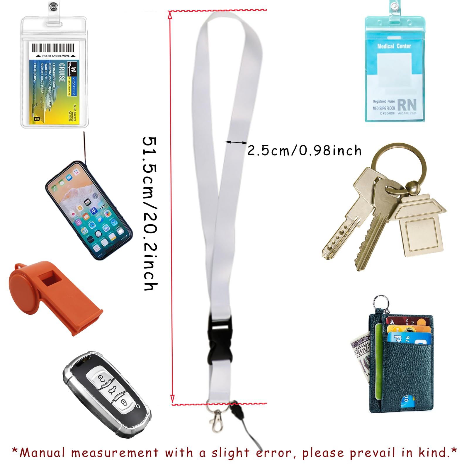 Cross-border exclusive polyester lanyards, safety buckles, heat transfer, color brand certificates, keys, work badges, certificates and lanyards details Picture
