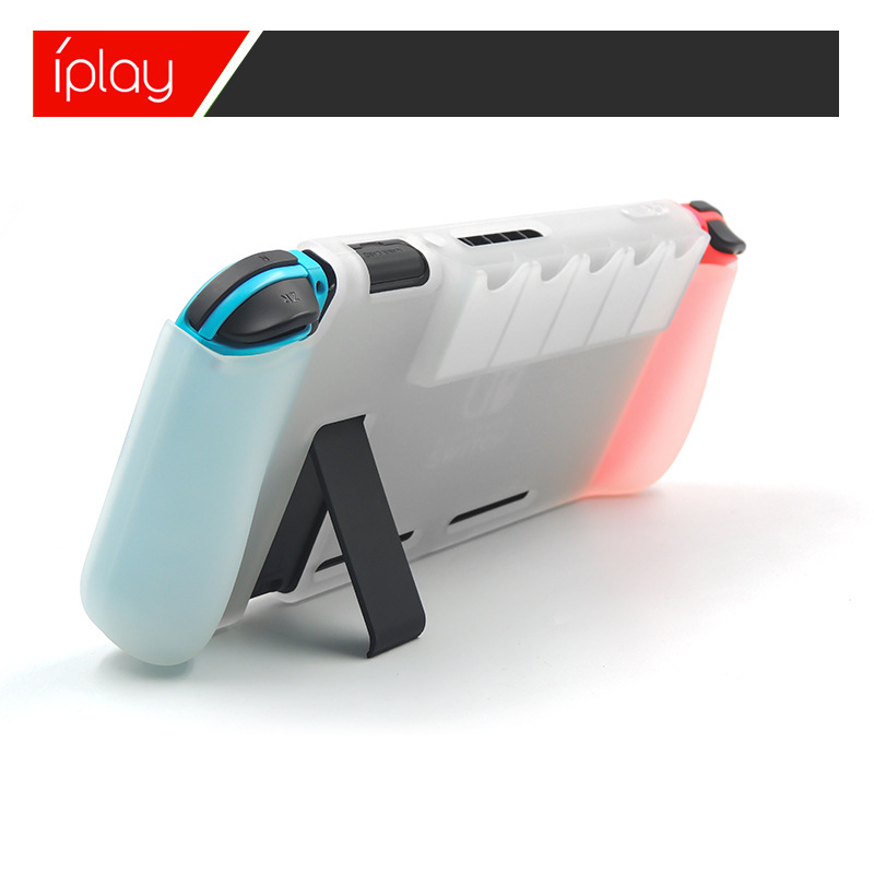 P4 gamepad gamepad funda protectora blanca tapa rocker negra película de pantalla transparente Joycon botones de juego para móviles aplicables details Picture