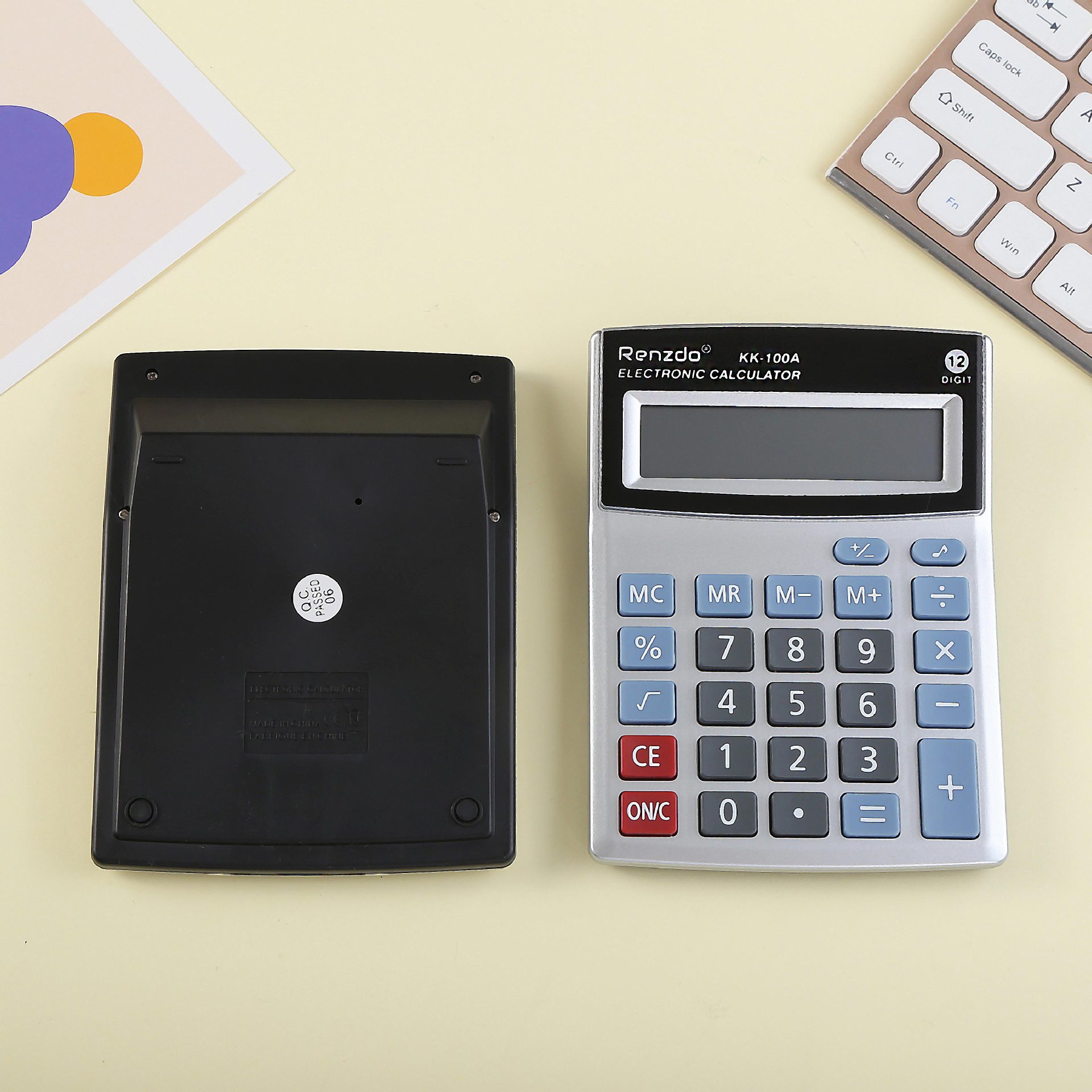 KK-100A manufacturer's batch of 12-digit multi-functional large screen for office use, specifically designed for accounting purposes details Picture