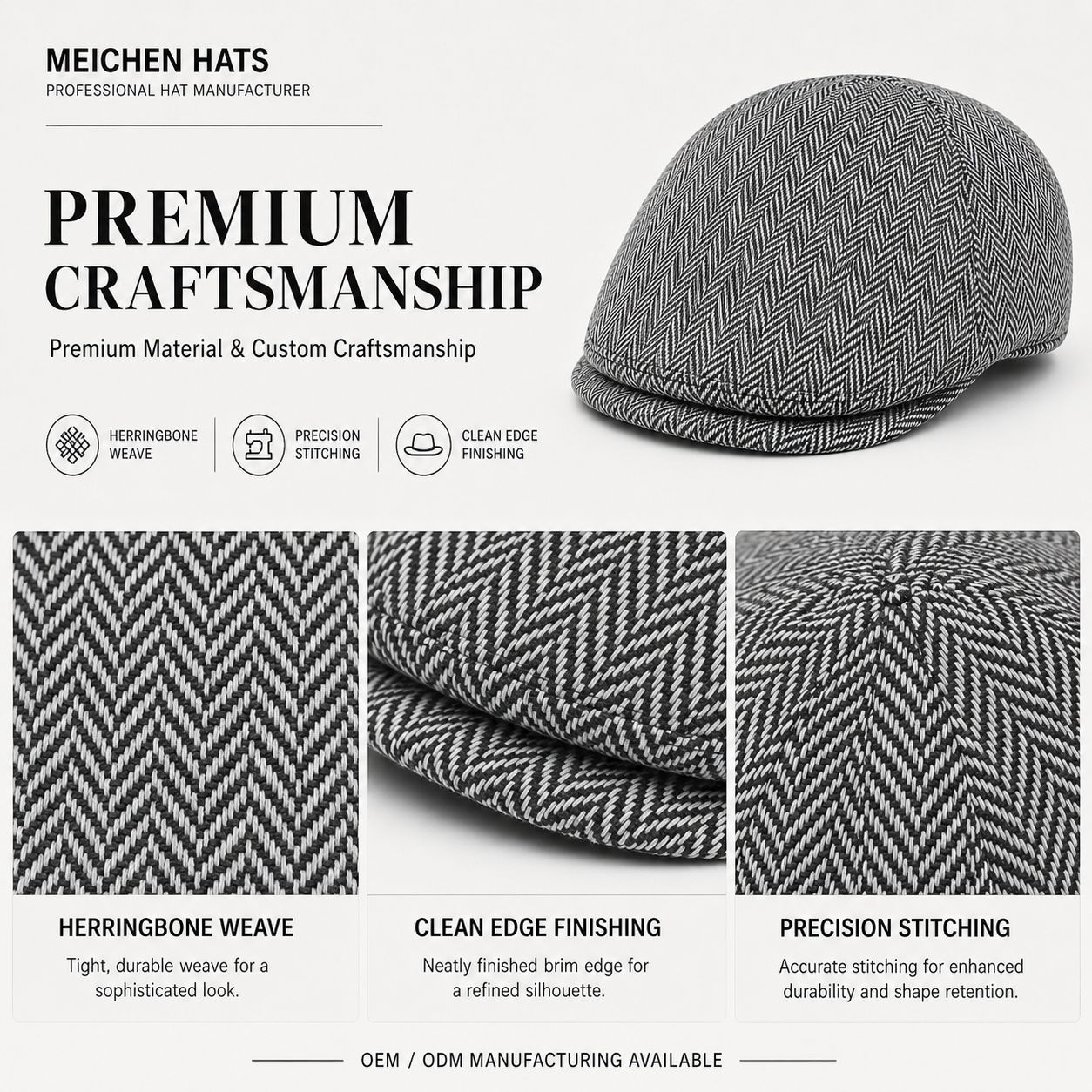 Amazon Men's autumn and winter European and American classic British berets, retro front hats, warm baseball caps, cross-border trade Specification image