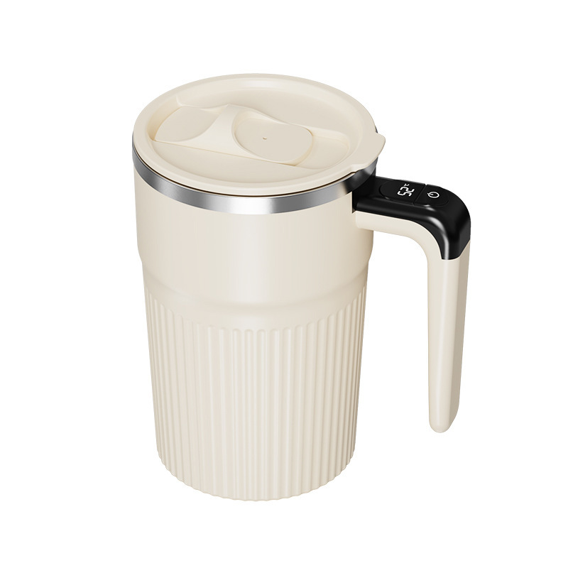 Cross-border warm display water cup, fitness milk powder brewing coffee cup, lazy person's new electric cup, fully automatic soy milk stirring cup Item Picture