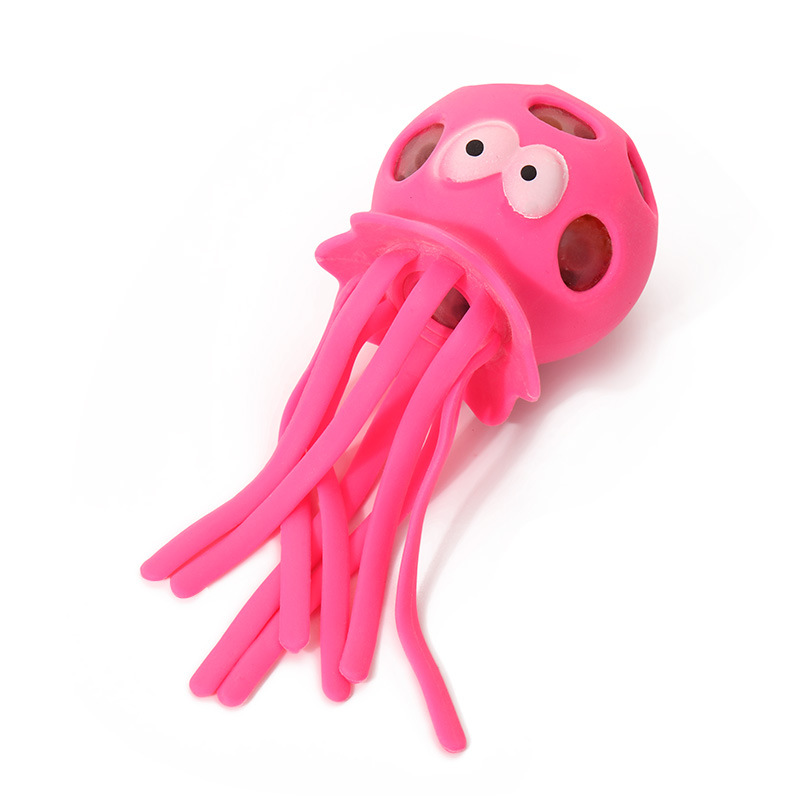Cross-border tpr Jellyfish Pinch Release Toy, TPR Jellyfish Bead Hole Ball Stress Relief Octopus Stress Relief Toy Item Picture