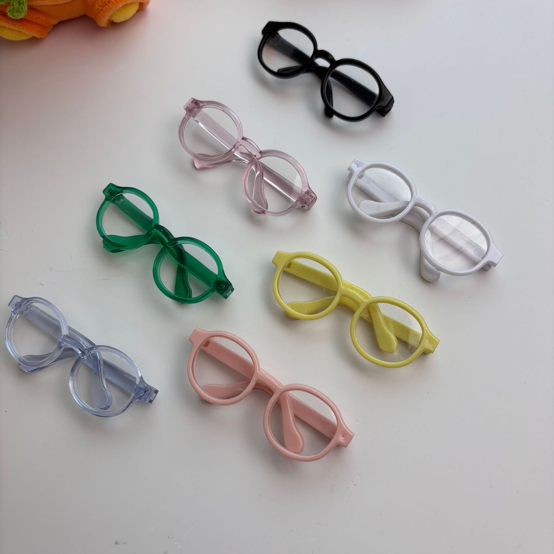 【 With Lenses 】 Capybara Lulu Glasses Baby Dress 10Cm Baby Dress Cotton Doll Self-Mocking Bear 10Cm Baby Dress